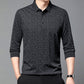 ✨New Arrival✨Men's Business Casual Lapel Long Sleeve T-Shirt-3