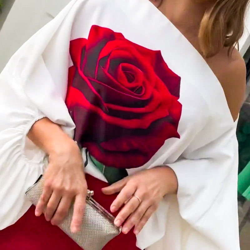 Women's Pants and Off-the-Shoulder Top Two-Piece Set-3