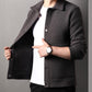 🔥HOT Sale🔥 Men's Trendy Solid Color Lapel Short Coat-3