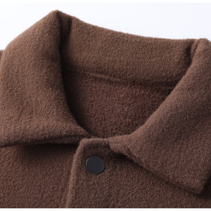 🔥HOT Sale🔥 Men's Trendy Solid Color Lapel Short Coat-6