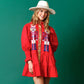 🔥HOT Sale🔥Nutcracker Sequined Button-Down Long Sleeve Mini Dress-6