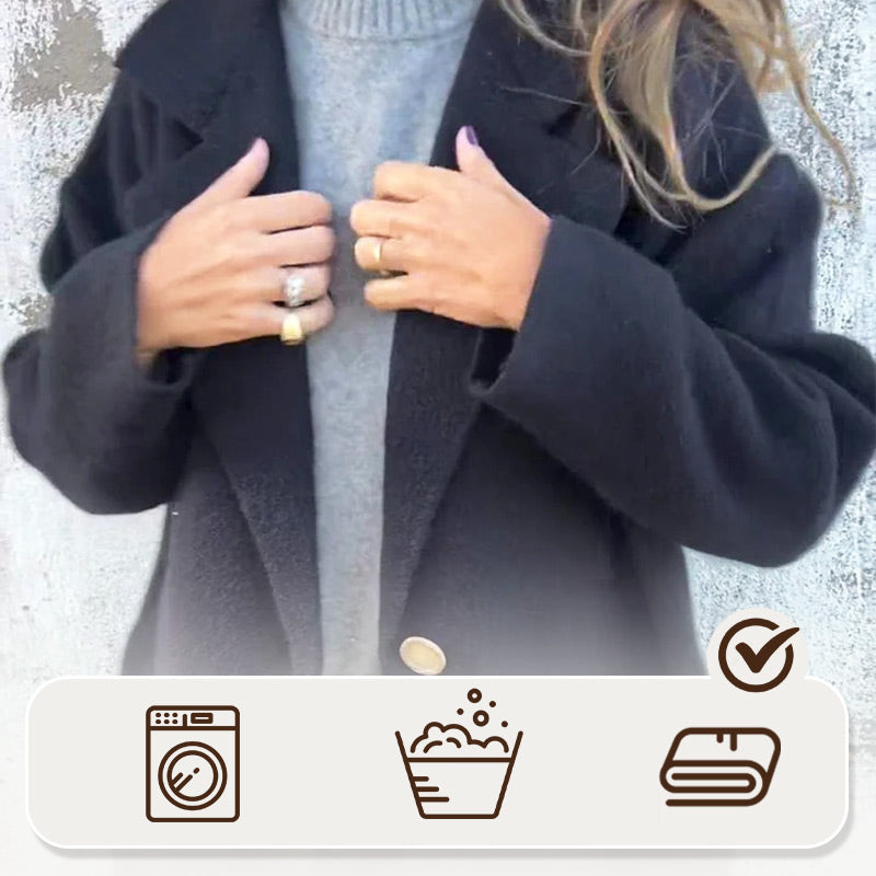 ⏳Limited Sale 42% OFF🌸Women's Long-sleeve Tweed Lapel Coat-2