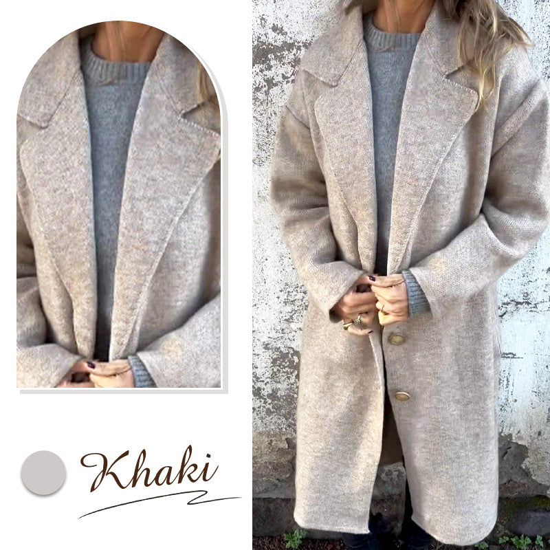 ⏳Limited Sale 42% OFF🌸Women's Long-sleeve Tweed Lapel Coat-11