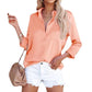 Women's Business Casual Lapel Long Sleeve Shirt-2