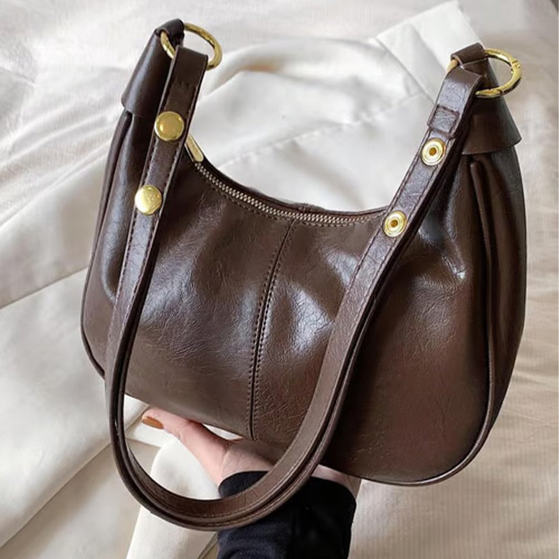 💕Hot Sale 60% OFF💋Women's Classic Solid Color Zipper Shoulder Bag-1