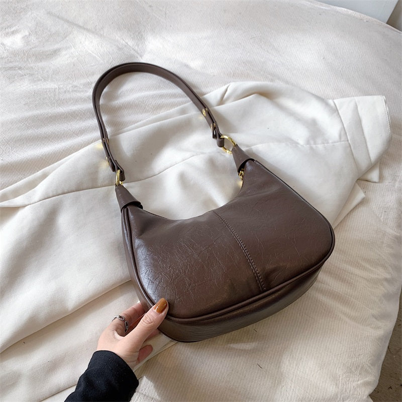💕Hot Sale 60% OFF💋Women's Classic Solid Color Zipper Shoulder Bag-9