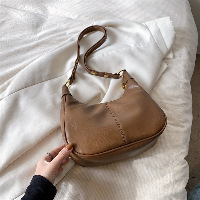 💕Hot Sale 60% OFF💋Women's Classic Solid Color Zipper Shoulder Bag-11