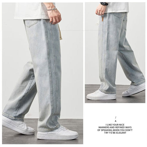 ✨New Arrival✨Men's Loose Straight Jeans-4