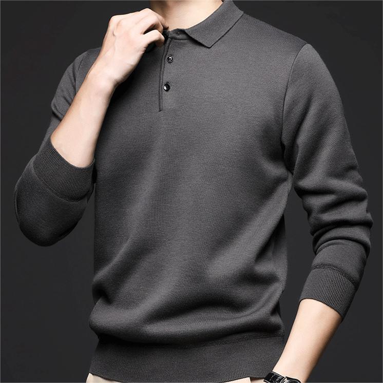 ✨New Arrival✨Gift Choice -Men's Autumn Lapel Padded Thickened Sweater-7