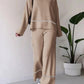 🍁Autumn New Releases🍁Women's Knitted Lounge Set with Micro-Flared Pants-6