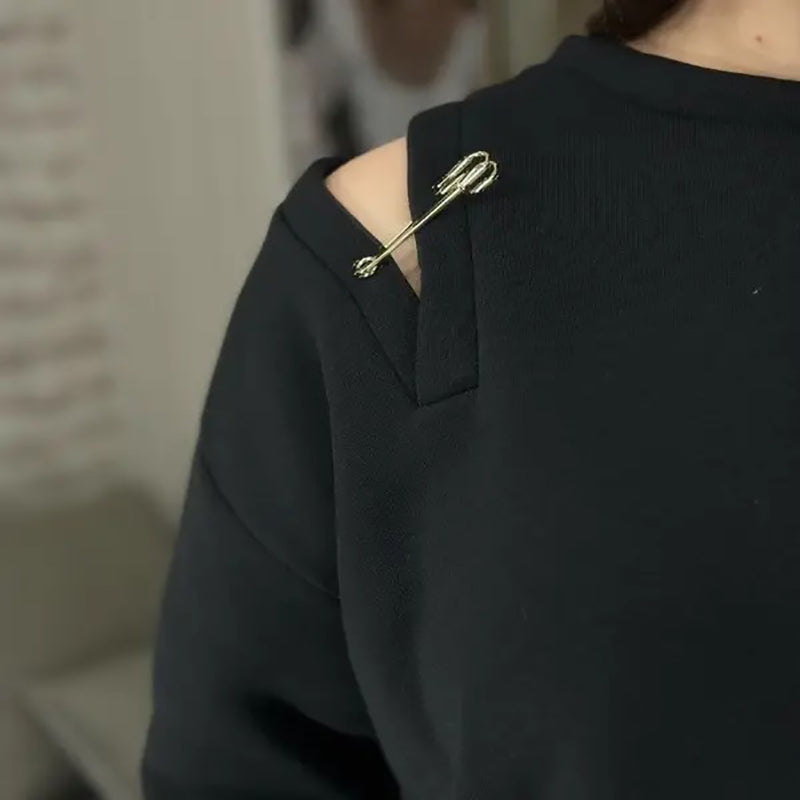 🌷Limited Time 50% OFF💞Women’s Chic Cutout Sweatshirt Dress-2