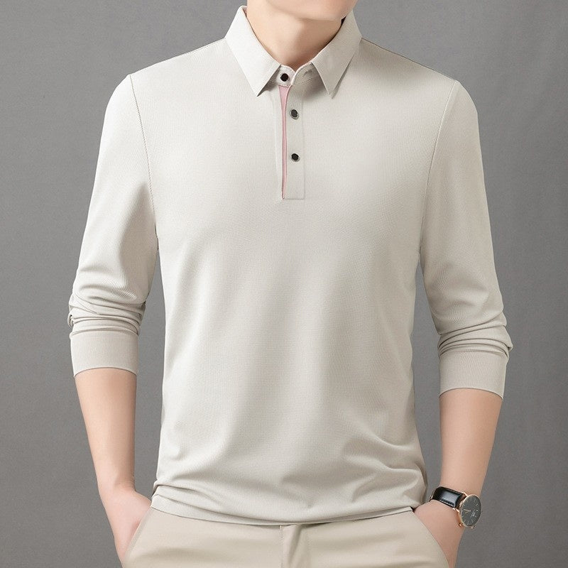 ✨New Arrival✨Men's Solid Lapel Button Down Shirts-5