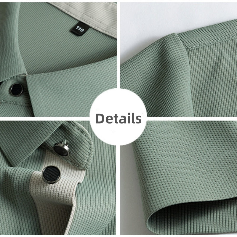 ✨New Arrival✨Men's Solid Lapel Button Down Shirts-3