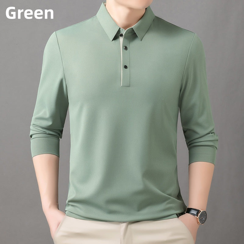 ✨New Arrival✨Men's Solid Lapel Button Down Shirts-13