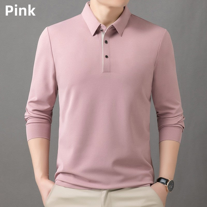 ✨New Arrival✨Men's Solid Lapel Button Down Shirts-14