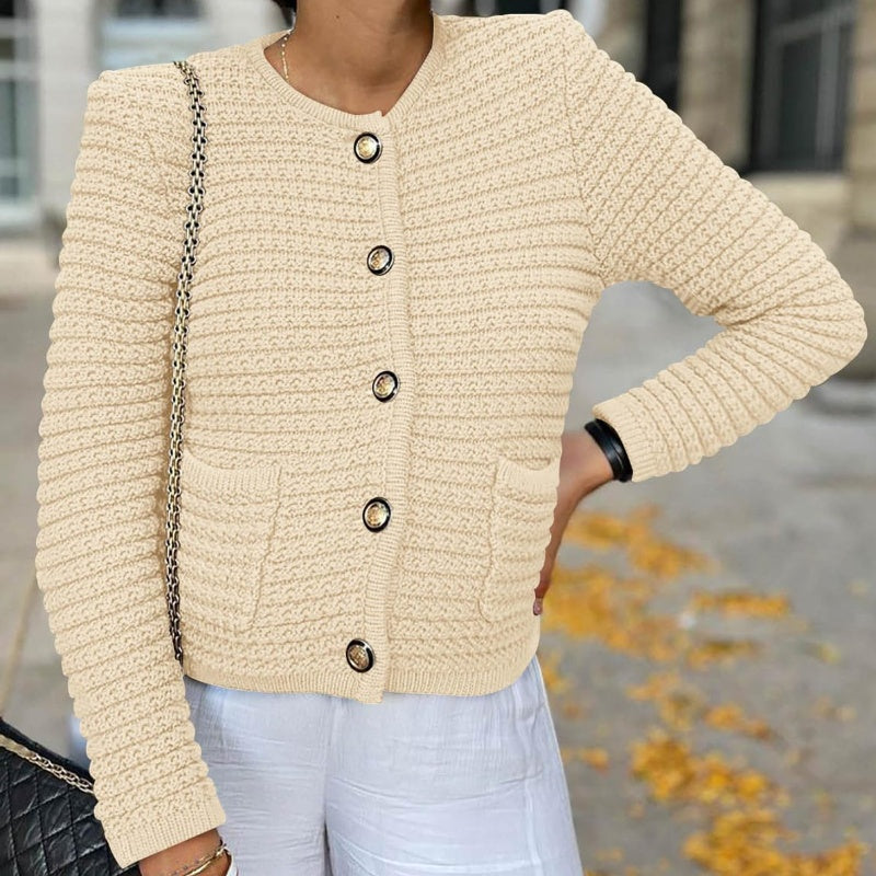 🍂Fall Specials🍂Cropped Button-Up Cardigan Sweater-4