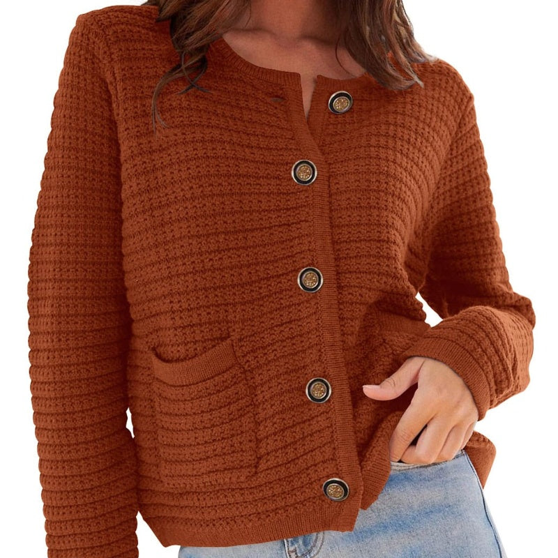 🍂Fall Specials🍂Cropped Button-Up Cardigan Sweater-9
