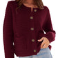 🍂Fall Specials🍂Cropped Button-Up Cardigan Sweater-7