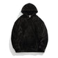 Men's Solid Color Thickened Loose Fuzzy Hooded Sweatshirt-11