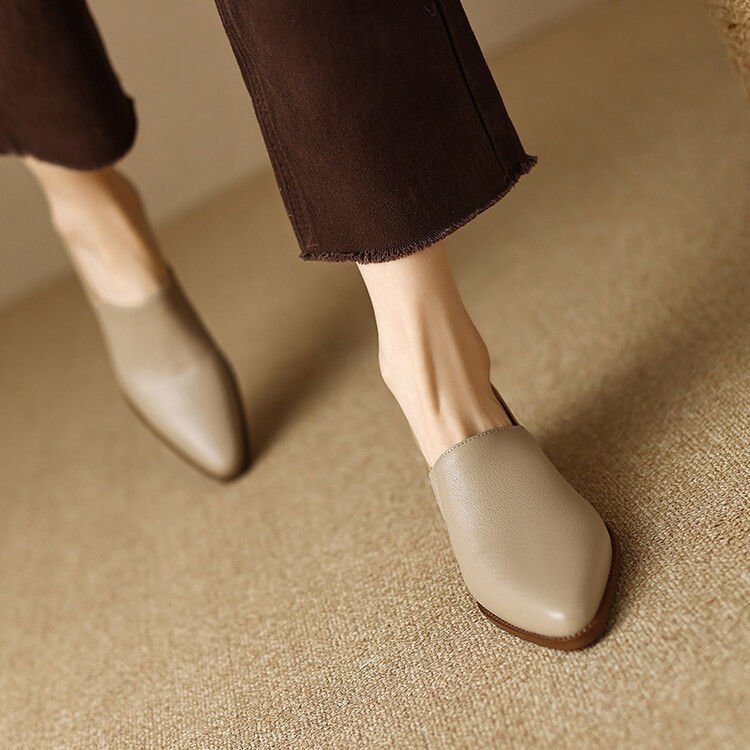 ✨Autumn Hot Sale 55% OFF💕Women's Vintage Pointed Toe Slip-On Soft Shoes-5