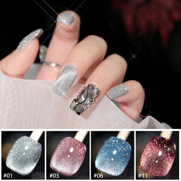 Laser Diamond Cat Eye Nail Polish 🔥【＄25.99 Take away 12 colors】-2