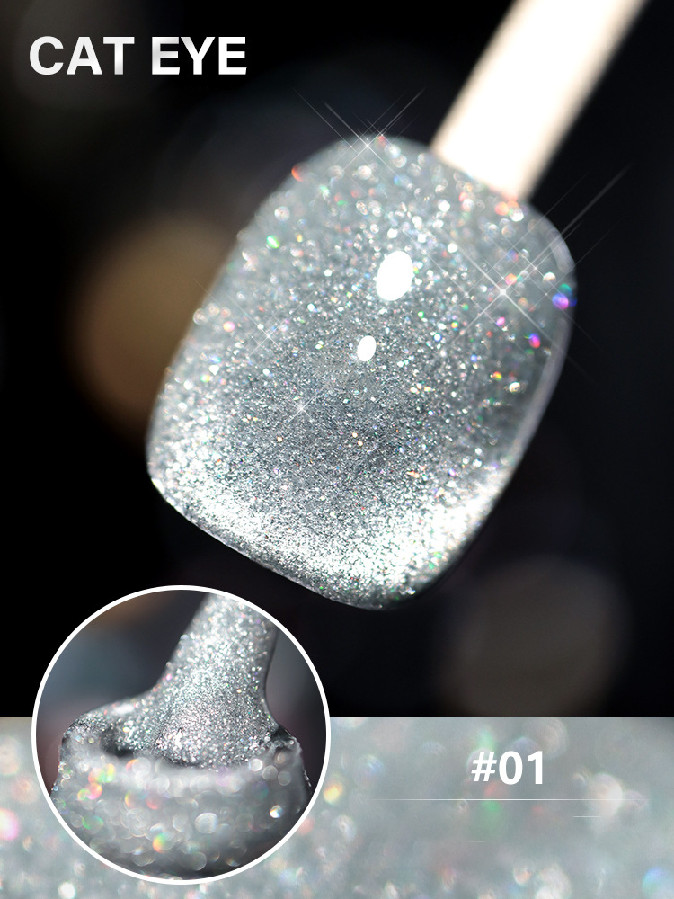Laser Diamond Cat Eye Nail Polish 🔥【＄25.99 Take away 12 colors】-6