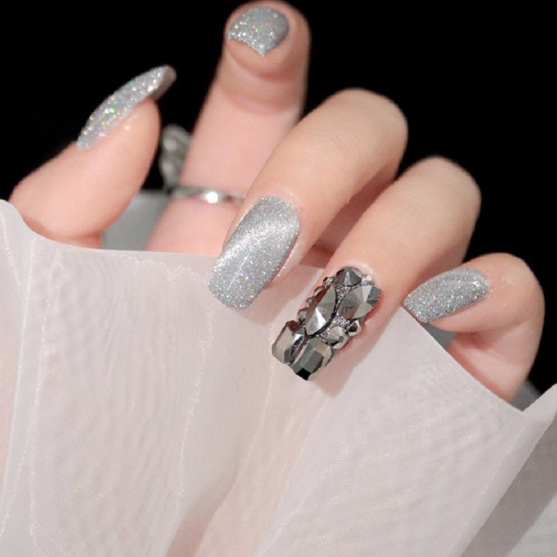 Laser Diamond Cat Eye Nail Polish 🔥【＄25.99 Take away 12 colors】-5