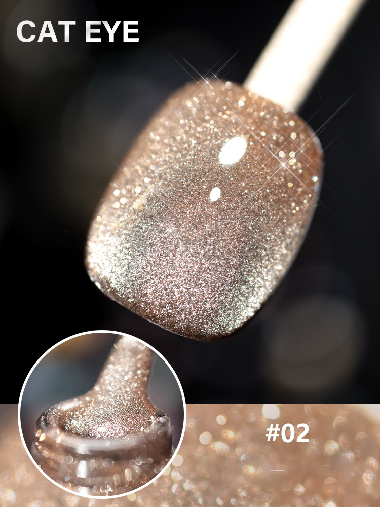 Laser Diamond Cat Eye Nail Polish 🔥【＄25.99 Take away 12 colors】-7