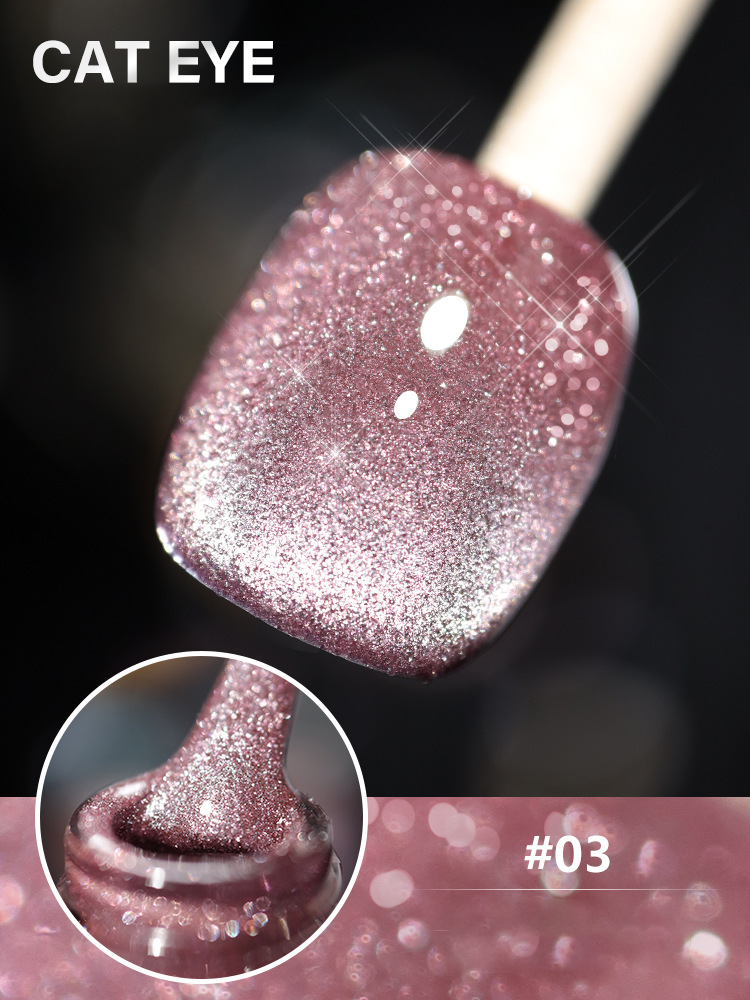 Laser Diamond Cat Eye Nail Polish 🔥【＄25.99 Take away 12 colors】-8
