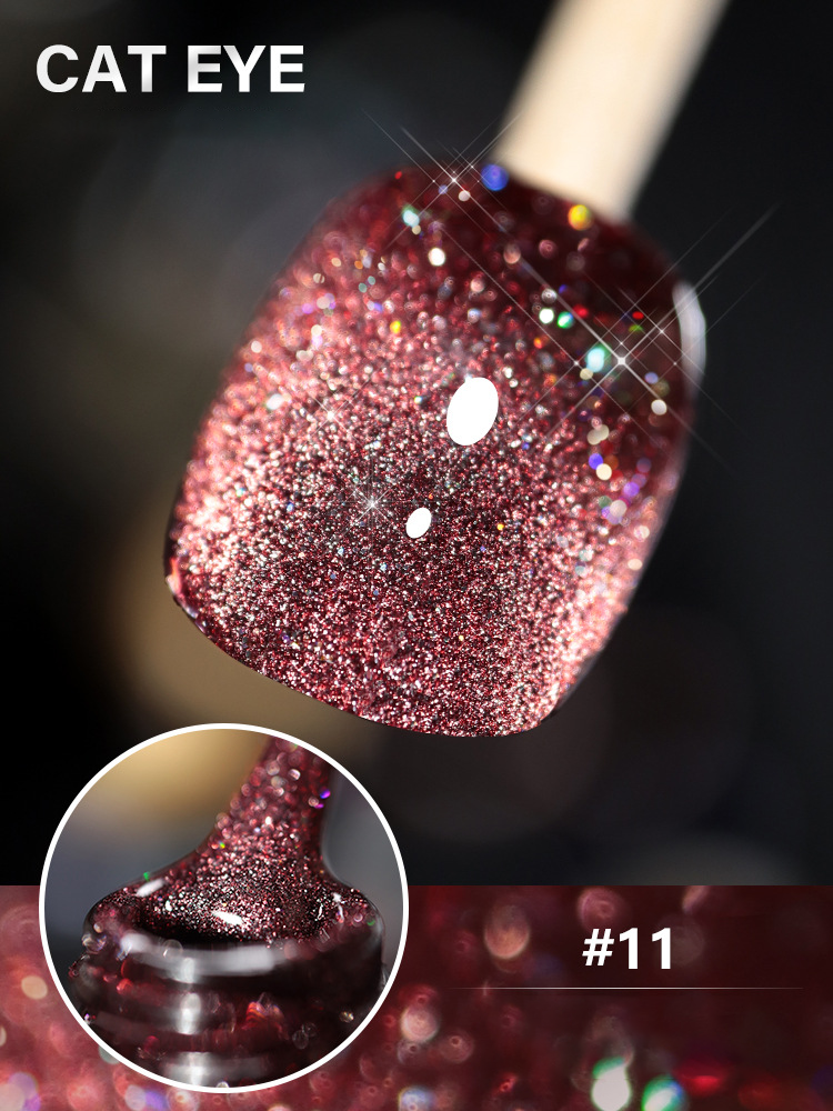 Laser Diamond Cat Eye Nail Polish 🔥【＄25.99 Take away 12 colors】-16