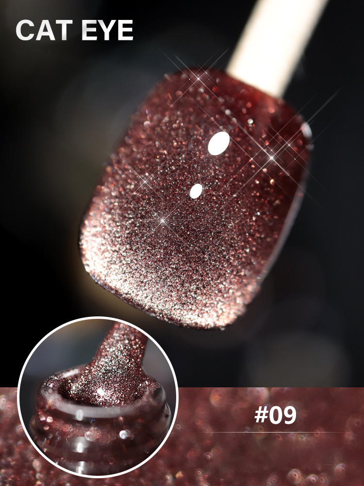 Laser Diamond Cat Eye Nail Polish 🔥【＄25.99 Take away 12 colors】-14