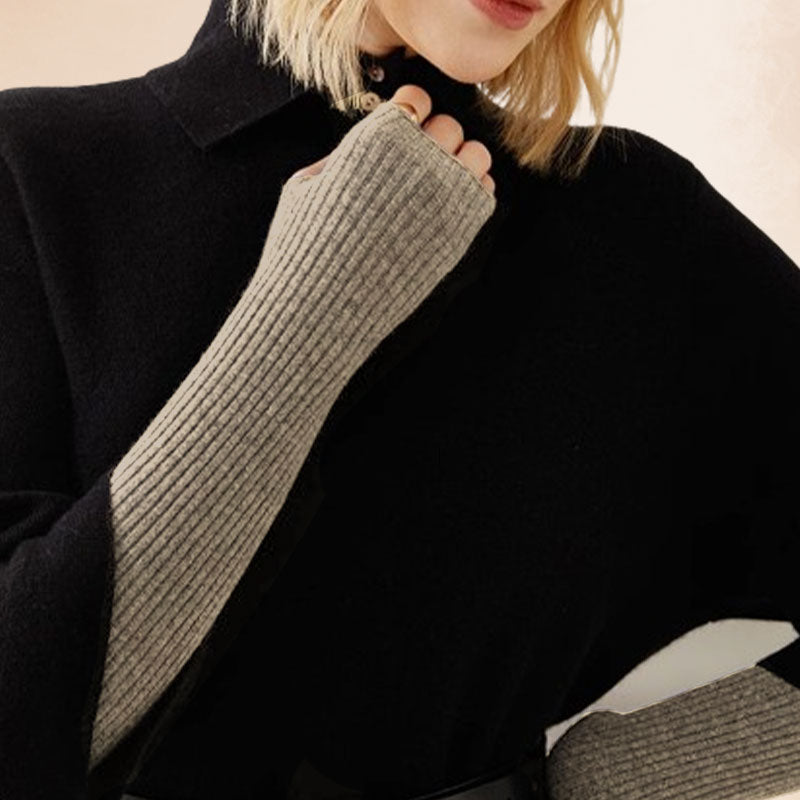 ✨New Arrival✨Women’s Winter Fingerless Knitted Arm Warmers-5