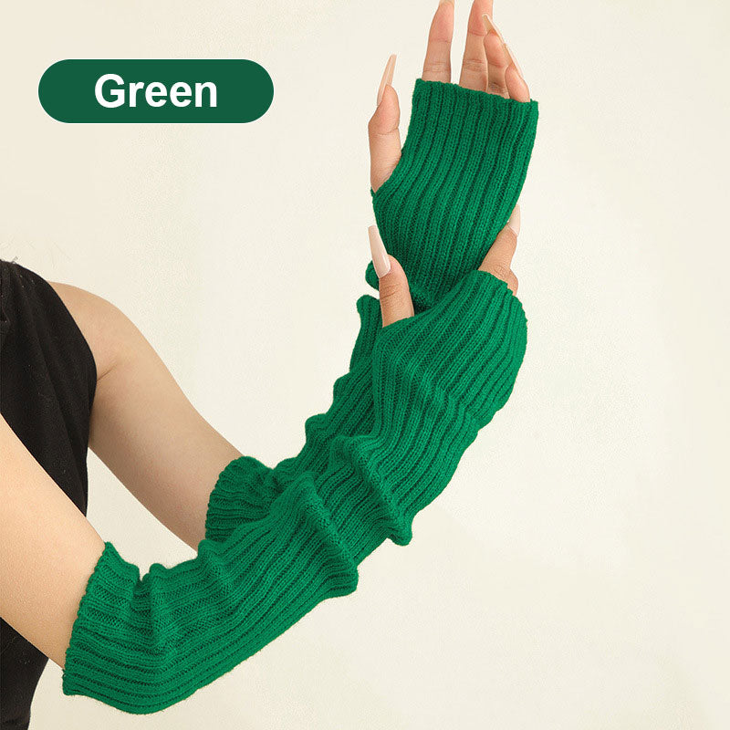 ✨New Arrival✨Women’s Winter Fingerless Knitted Arm Warmers-12