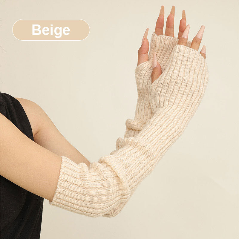 ✨New Arrival✨Women’s Winter Fingerless Knitted Arm Warmers-13