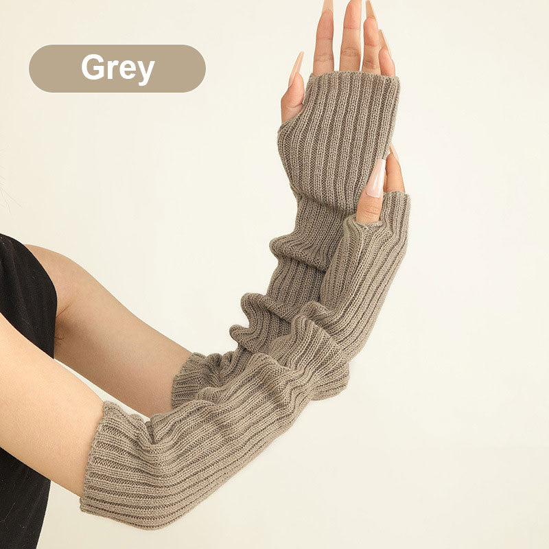 ✨New Arrival✨Women’s Winter Fingerless Knitted Arm Warmers-15