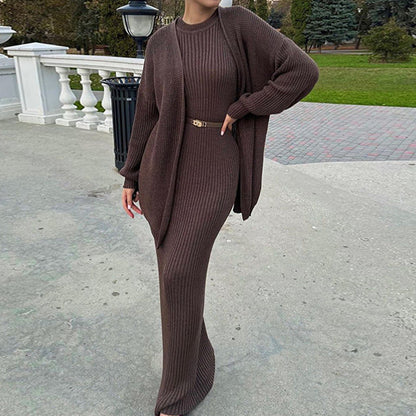 Women's 2-Piece Loose Sweater Dress Set