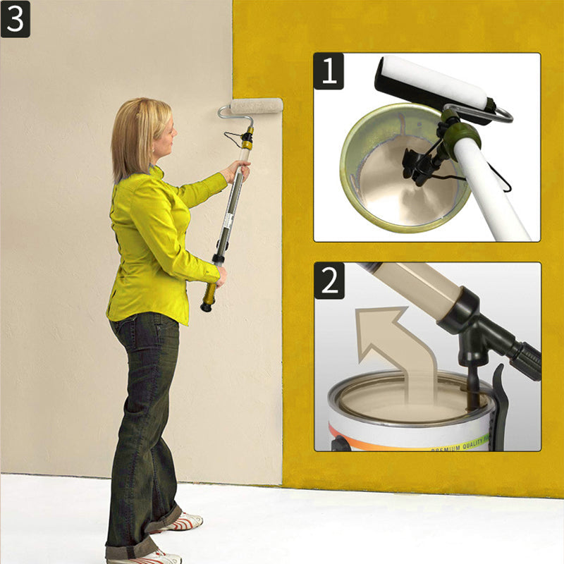Multi-Functional Self-Priming Telescopic Paint Roller Brush-4