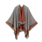 ✨New Arrival✨Women's Elegant Color Block Poncho Wrap for Fall & Winter-9