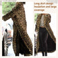 ✨New Arrival✨Women's Leopard Print Faux Fur Maxi Coat-1