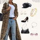 ✨New Arrival✨Women's Leopard Print Faux Fur Maxi Coat-2