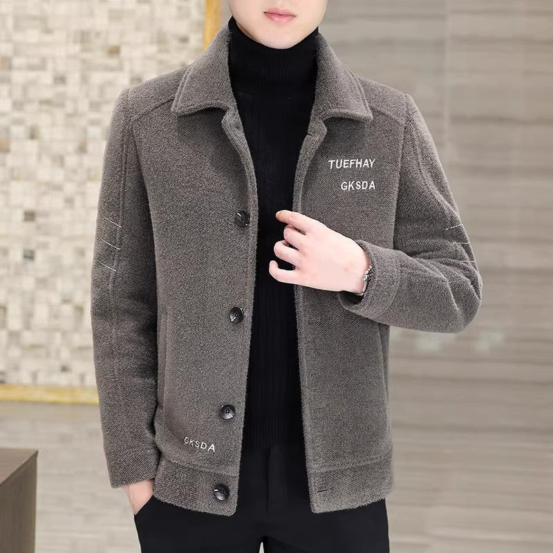 🎊Christmas sale - 52% Off🎊Men's Classic Warm Up Button Jacket-8