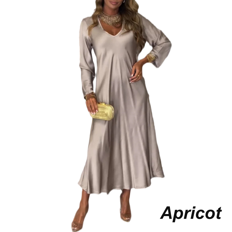🔥Limited Time 50% Off 🔥Elegant Glossy Maxi Dress-13