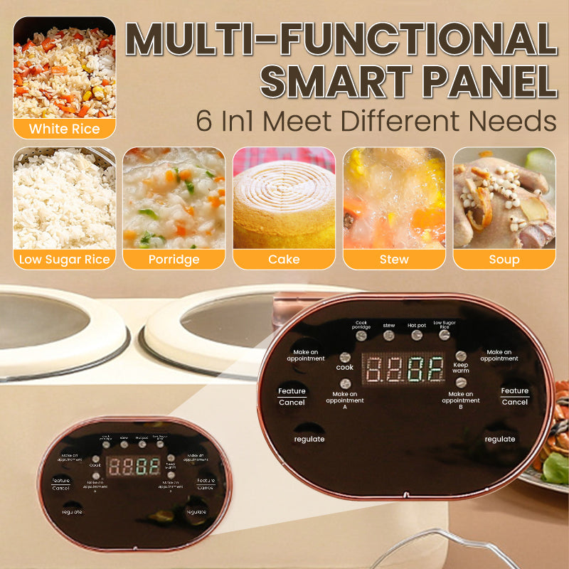 🌸Automatic Multi-Functional Double-Liner Rice Cooker-3