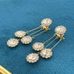 🎊Christmas sale - 61% Off🎊Jolieaprile 2024 Zircon Round Petal Earrings-7