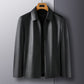 🔥Limited Time 40% OFF🔥Men's Casual Business Lapel PU Leather Jacket-4