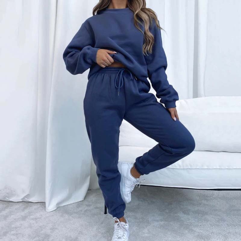 ⏳Limited Sale 33% OFF🌸Women's Cozy Solid Color 2-Piece Set-7
