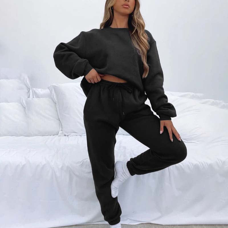 ⏳Limited Sale 33% OFF🌸Women's Cozy Solid Color 2-Piece Set-8