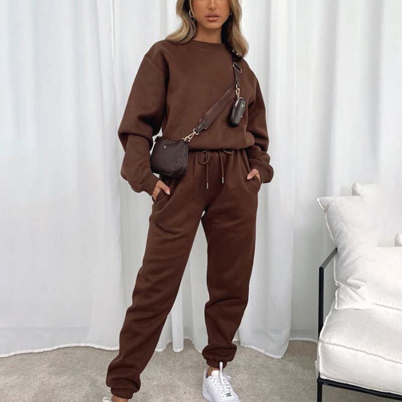 ⏳Limited Sale 33% OFF🌸Women's Cozy Solid Color 2-Piece Set-9