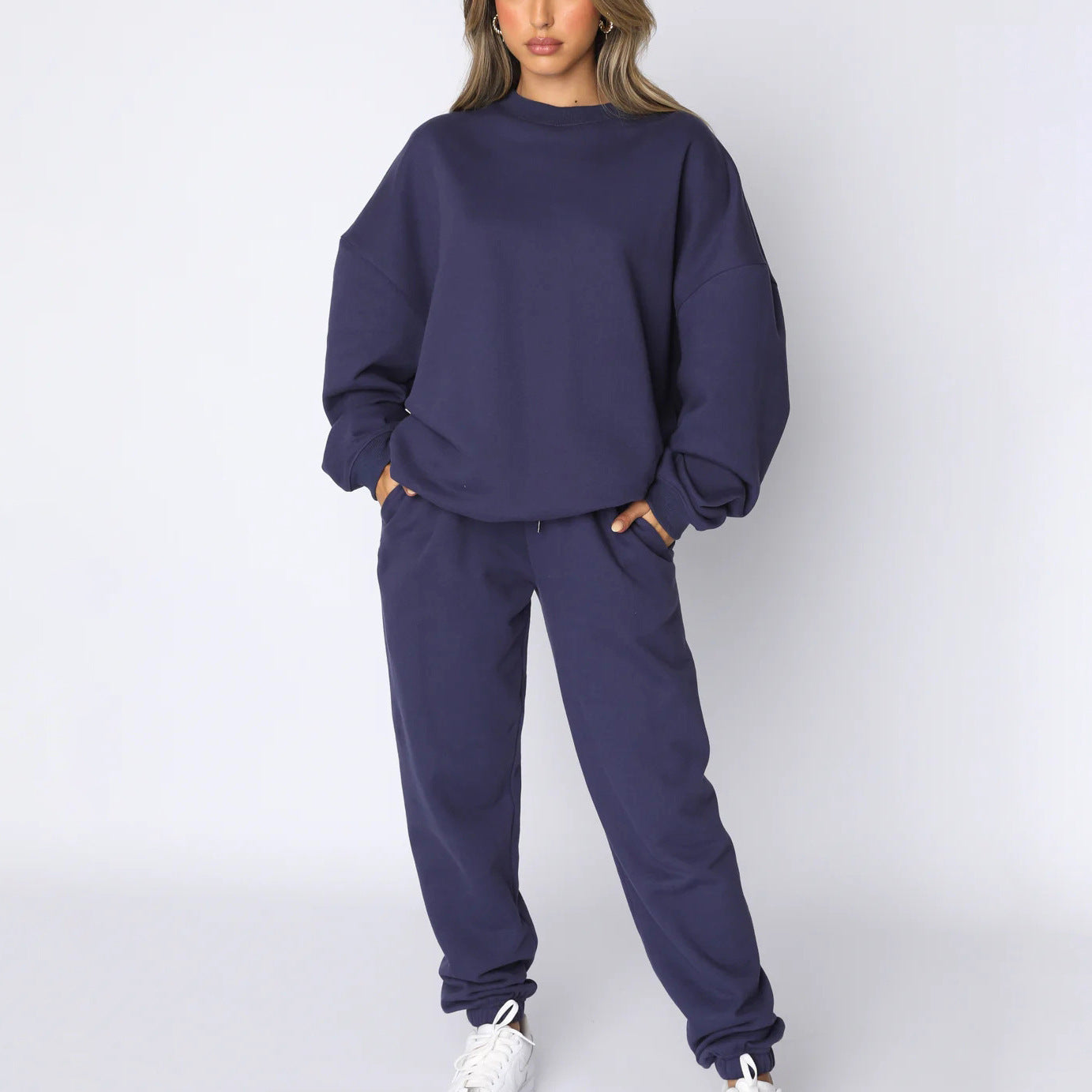 ⏳Limited Sale 33% OFF🌸Women's Cozy Solid Color 2-Piece Set-11