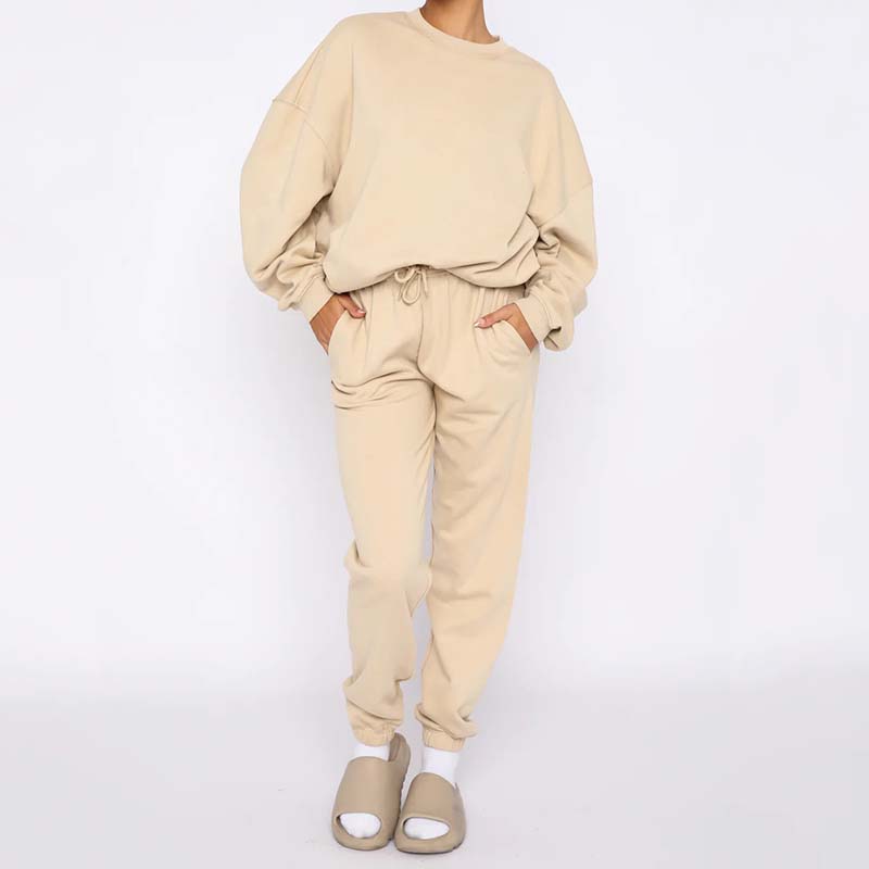 ⏳Limited Sale 33% OFF🌸Women's Cozy Solid Color 2-Piece Set-13
